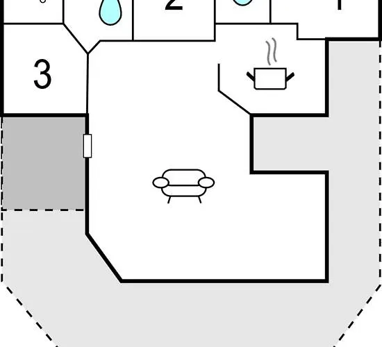 Three-bedroom In Bjert 펜션 *